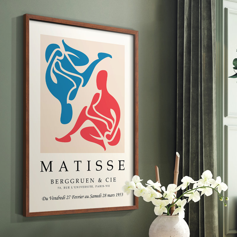 Matisse CEC XXXVI, reproduction encadrée - bois massif, H 20 po x l 16 po, Brun