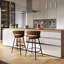 Annemarie Upholstered Counter Stool with Metal Frame