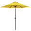  Parasol de marché 9 pi avec bouton-poussoir inclinable et manivelle, jaune-492635490