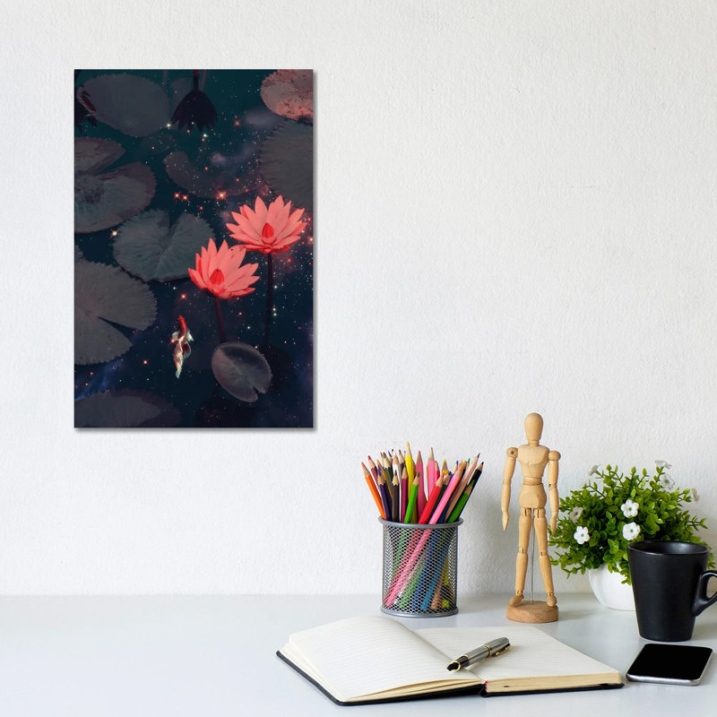 Swimming Through Space by Jonas Loose - Wrapped Canvas Print, 30.48cm H x 20.32cm W