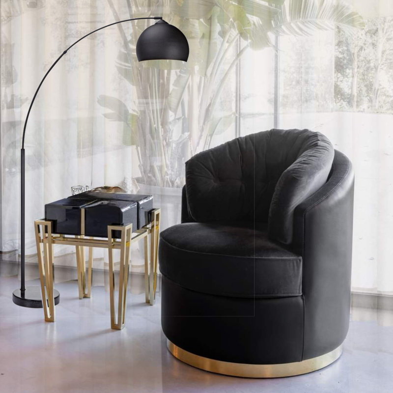 72'' Arched Floor Lamp Set, Black