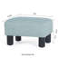 Petit repose-pied ottoman en flanelle, repose-pieds rectangulaire moderne avec pieds en plastique antidérapants, siège d'appoint rembourré pour salon, canapé, entrée-1804535306