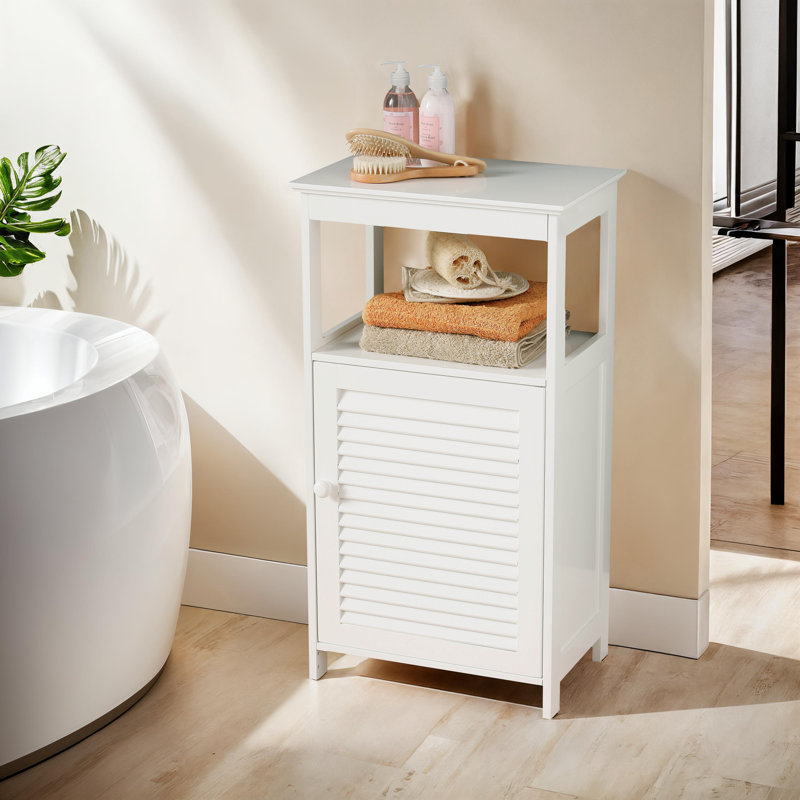 Solid Wood Freestanding Bathroom Cabinet