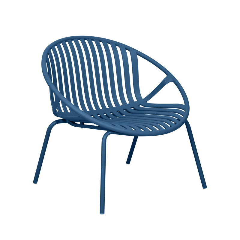 Eideen Outdoor Lounge Chair, Blue