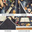 Tapis intérieur rouge lavable à la machine, motif Noël gourmandises avec livre et biscuits-663722407