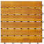 12 po x 12 po en bois manufacturé + titre en bois manufacturé brun
