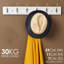 Asaph Wall 8 - Hook Wall Mounted Coat Rack