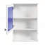Armoire de rangement murale moderne 35 po x 28 po avec miroir et barre à serviettes, panneau de fibres à densité moyenne durable, tablettes réglables-1236597453
