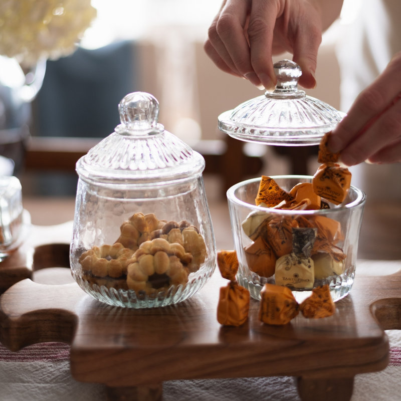 French Bistro Glass Biscuit Jar