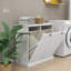 Armoire de trieur de linge inclinable à deux compartiments-286265902