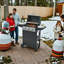 Barbecue au propane à 3/4 brûleurs, acier inoxydable, barbecue de patio de 26 000/37 000 BTU avec 2 tablettes et roulettes