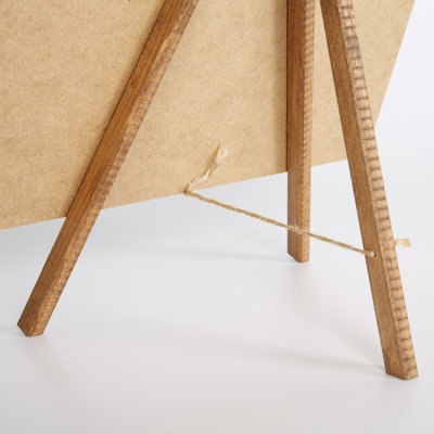 Desktop Mini Easel With Chalkboard And Frame (Dark Wood, 8.5X11, A4)