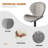 19.29" Bar Stools Set of 2 Modern Swivel Bar Chairs, Barstools Counter Height with High Backrest, Easy 3-5 Minute Assembly for Bar, Kitchen, Dining Room-1899866518-1909169408