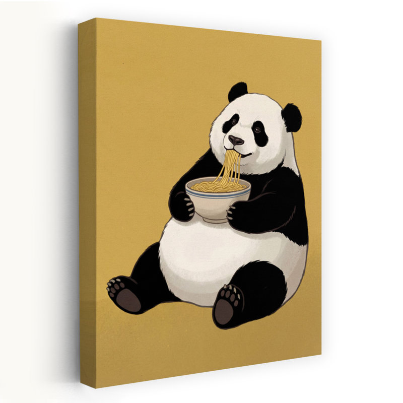 Art mural forêt de panda, H 36 po x l 24 po