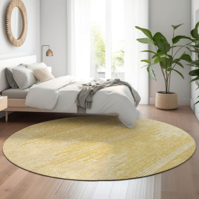Premium Machine Washable Cerrito Gold Rug