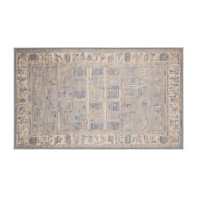 Machine Washable Gray Area Rug