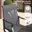 Chaises de salle à manger d'extérieur pivotantes en polyester enduit de PVC Elmar-1064759237