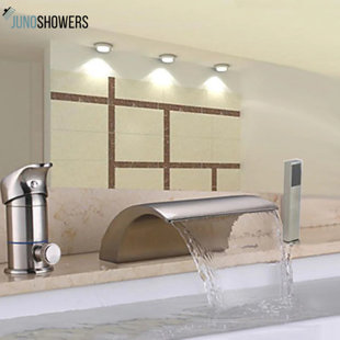 High-arc bathroom sink faucet with water-saving aerator and elegant design