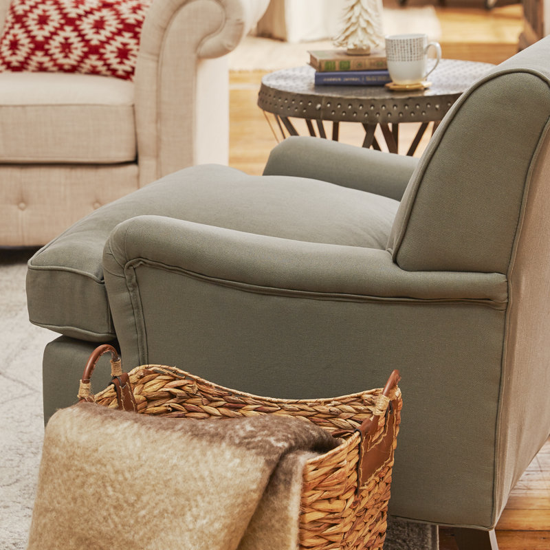 Baynes Upholstered Armchair, Grey