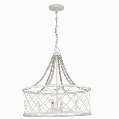 Jonaye 4 - Light Dimmable Drum Chandelier