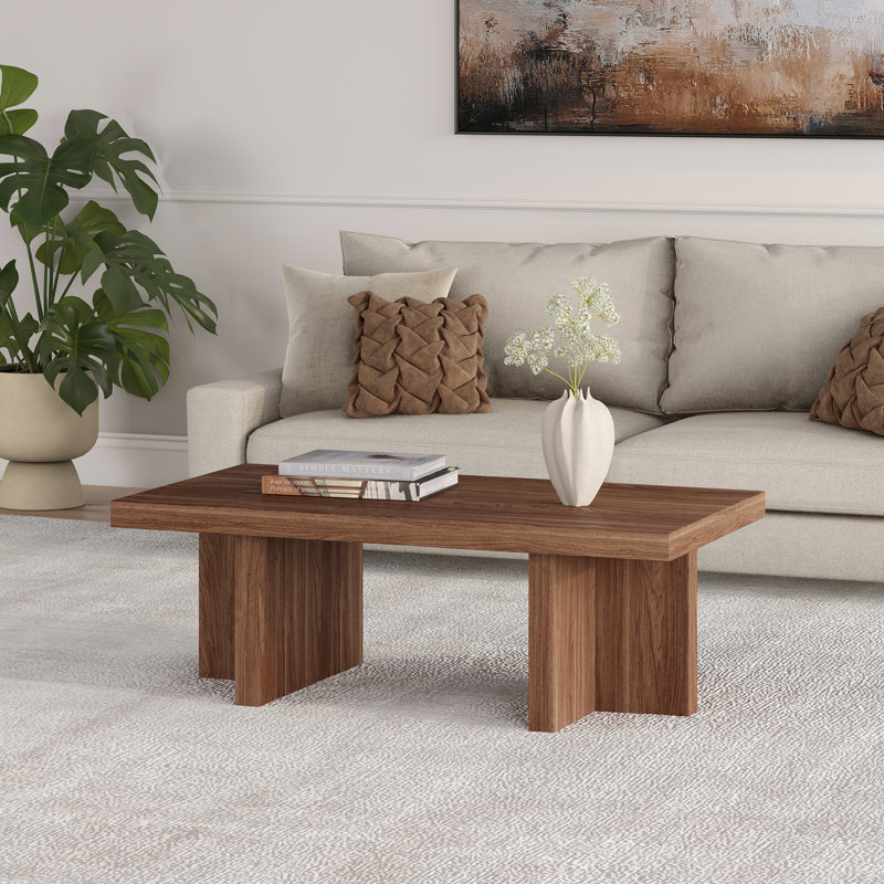 Cerrone Coffee Table, Satin Walnut