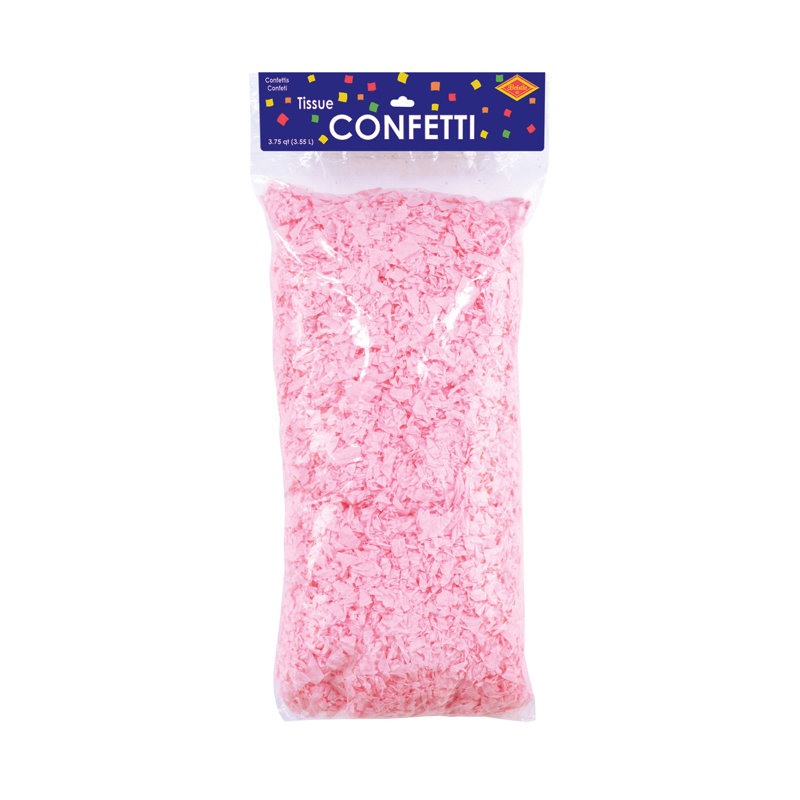 Tissus confettis - paquet de 6, Rose