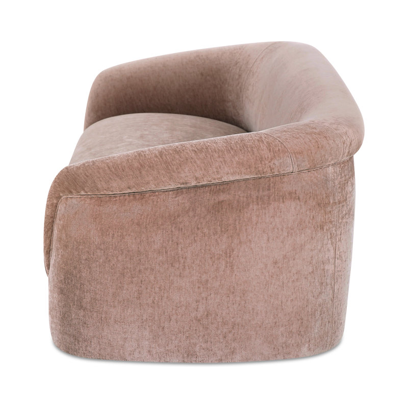 Arthur 109'' Velvet Upholstered Sofa, Pink