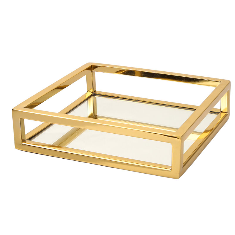 Porte-serviette miroir, Or