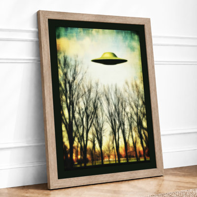 UFO Over Forest Modern - Print