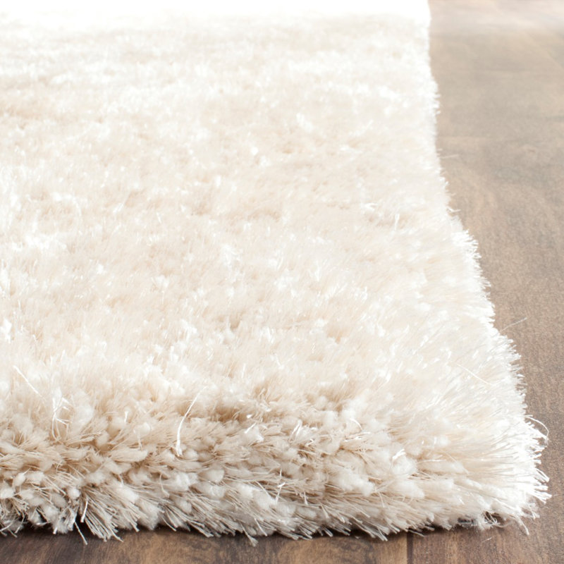 Arshika Toronto Shag Hand Tufted Performance Solid Color Rug, Rectangle 5' x 8'