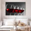 Red Wine Row sur impression sur toile-1557244395