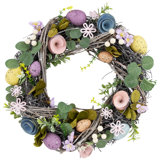Speckled Eggs And Flowers Easter  - 13"