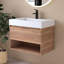 Ensemble de meuble-lavabo mural 30 po avec lavabo à surface solide avec lavabo