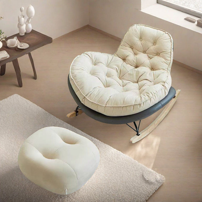 Chaise berçante Nordic Casual, Gris