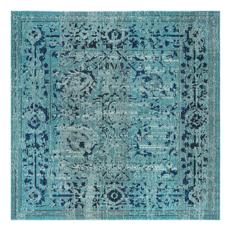 Colfin Washable Floral Indoor Rug