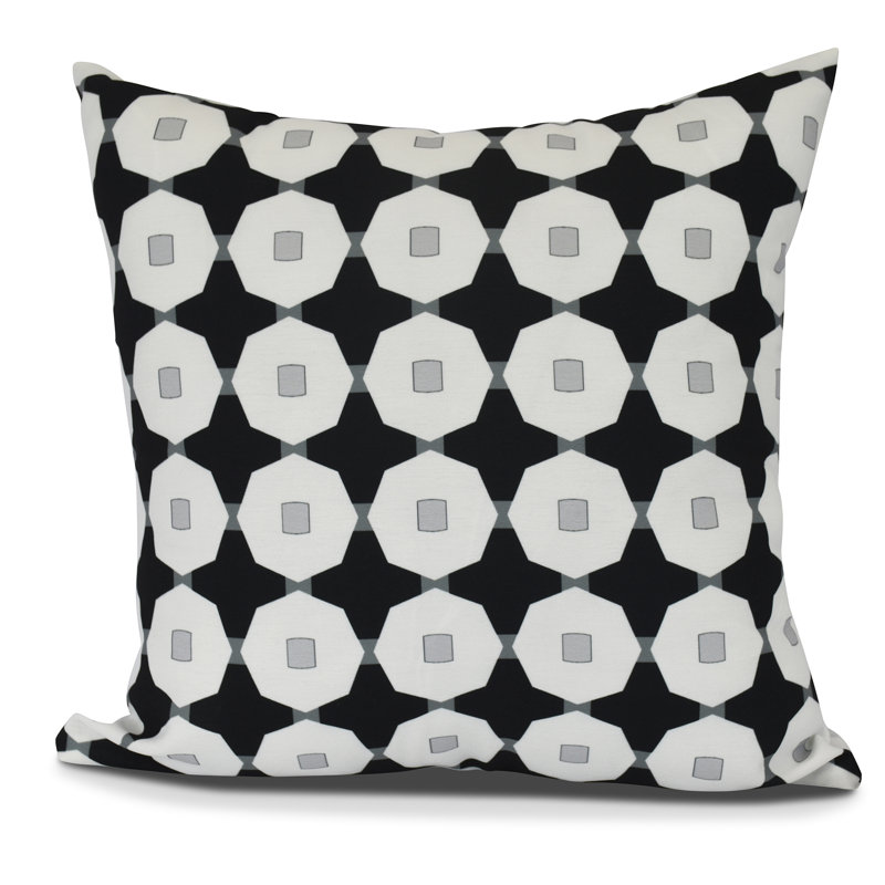 Housse et insert de coussin carré Goals, Gourds and Gatherings, Noir, H 18 po x l 18 po