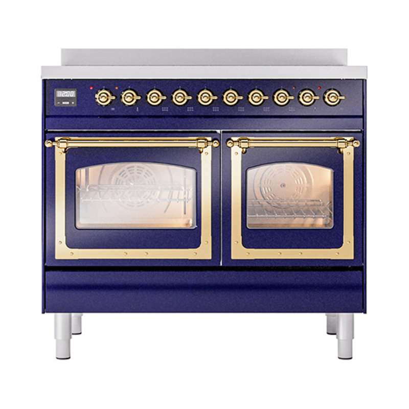 ILVE Nostalgie II Noblesse 40 in Induction Range, Midnight Blue/Brass