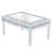 Crystal Frame Rectangular Mirrored Coffee Table with Crushed Diamond Inlay