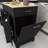 48.5" Rubber Wood Countertop Kitchen Cart With Trash Can Storage Cabinet & Power Outlet-838600813