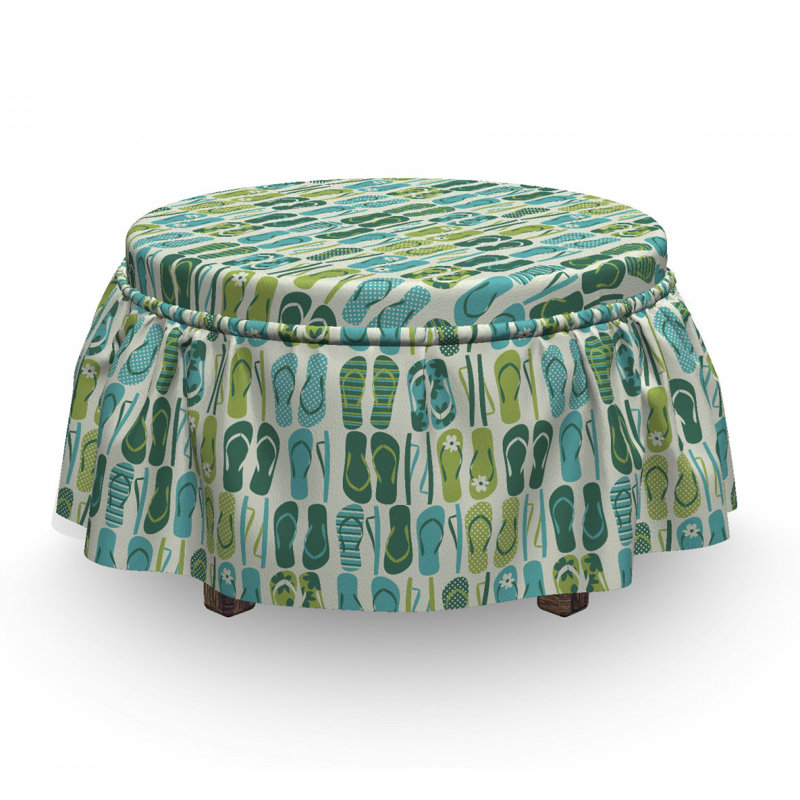 Housse pour repose-pieds exotique nature