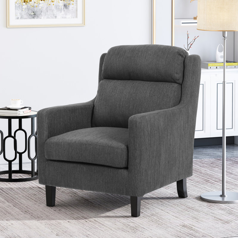 Fauteuil club de 28,25 po de largeur, Gris anthracite