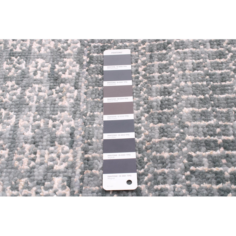Tenyia One-of-a-Kind 7'11" X 9'9" New Age Area Rug in Dark Gray