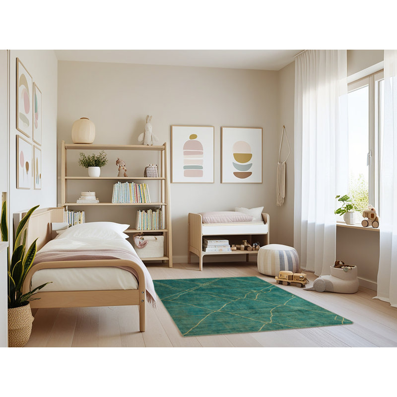 Tapis abstrait moderne 5377, Rectangle 3 pi x 5 pi