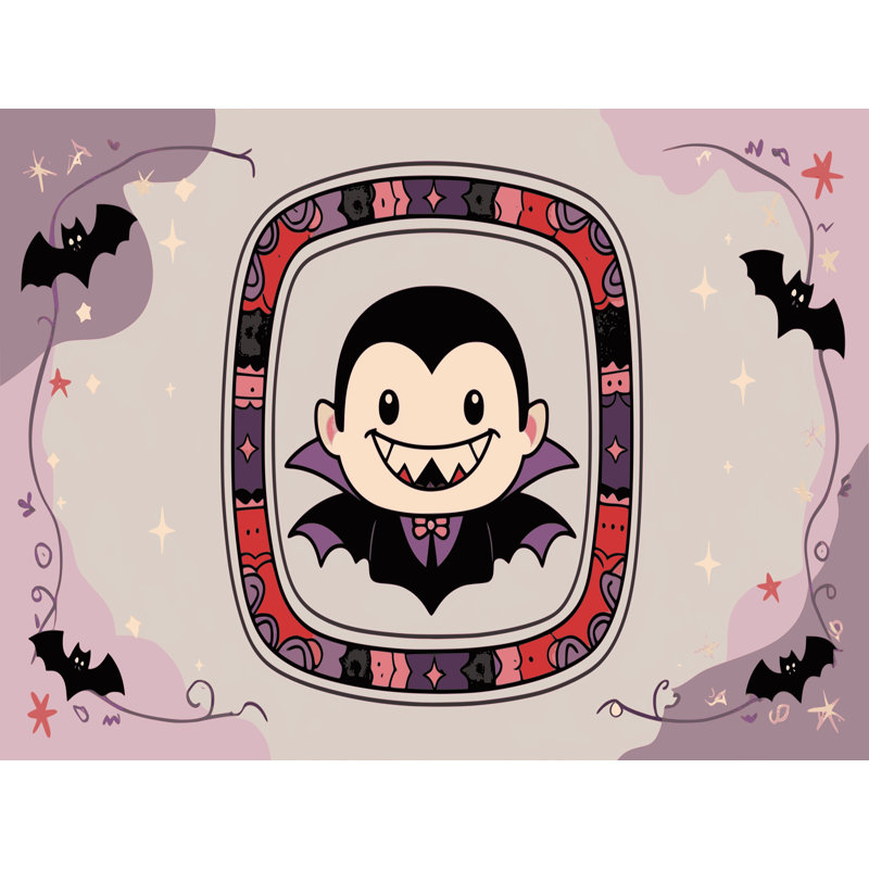 Tapis de vacances d'Halloween The Holiday Aisle®, Rectangulaire 2 pi x 3 pi