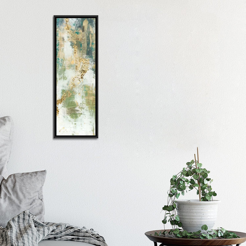 « auditive flow i », impression sur toile, H 60 po x l 20 po x P 1,5 po, Toile avec cadre noir