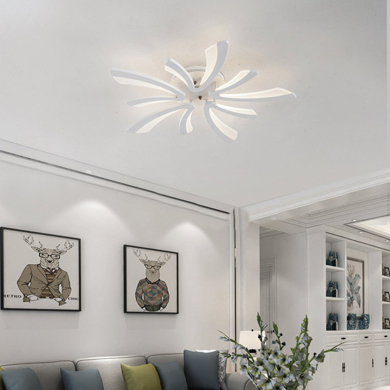 Luminaire encastré blanc encastré à del 5 lumières del Mowrystown, Tiède