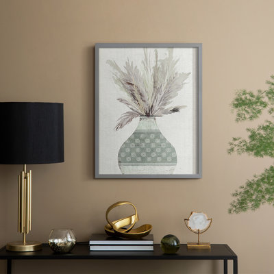 Bandhani Arrangement I, reproduction encadrée - bois massif