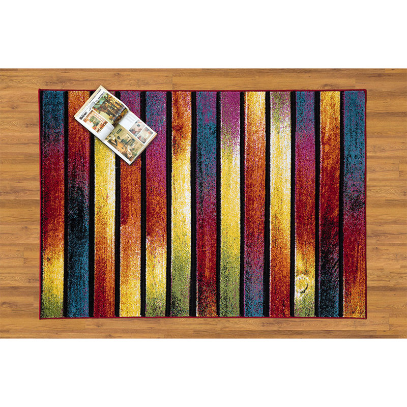 Multi Colour Hand Woven Area Rug, Rectangle 200 x 290cm