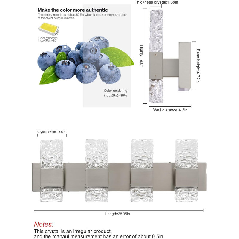 Deidrich 4 - Light LED Vanity Light