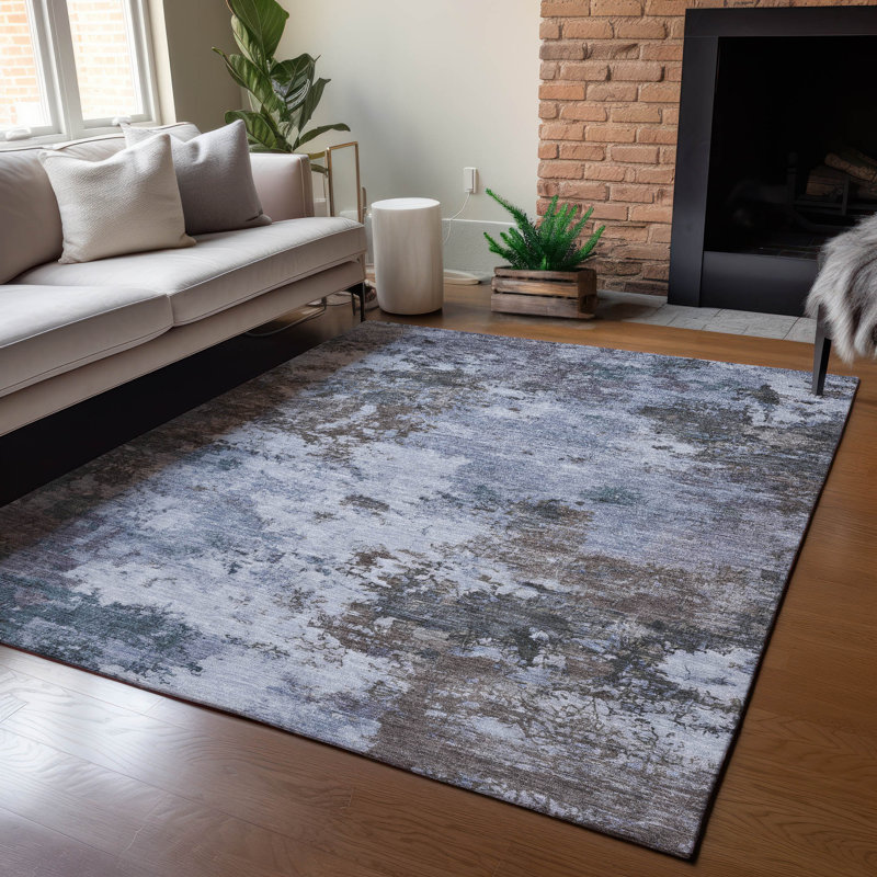Machine Washable Indoor/Outdoor Palua ACN2363 Abstract Rug, Rectangle 8' x 10'
